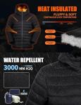 Pioneer Camp Mens Lightweight Packable Puffer Jacket Hooded Insulated Thermal Puffy Winter Jackets for Running Travel