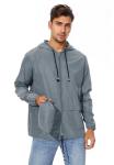 Zando Men Rain Jacket Mens Packable Raincoat Lightweight Mens Windbreaker Jackets Cycling Raincoats Waterproof with Hood Outdoor Windbreaker Jacket Travel Rain Coats for Men Gray Jacket Light Gray L