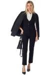 Design by Olivia Women's Dressy Casual Versatile Racerback Vest Tuxedo Suit Waistcoat Black L
