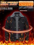 Men's Black Sherpa Lined Corduroy Trucker Jacket