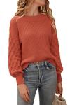 Cozy Sunset Chevron Knit Sweater for Women