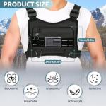 Men's Lightweight Water-Resistant Running Chest Bag