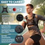 Men's Lightweight Water-Resistant Running Chest Bag