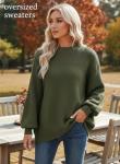 Dokotoo Women's Green Long Sleeve Knit Sweater
