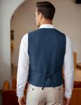 COOFANDY Men's Suit Vest Slim Fit Dress Vests Business Wedding Waistcoat