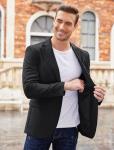 COOFANDY Men's Black Blazer Suit Jacket XXL