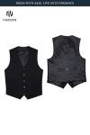 HISDERN Men's Suit Vest Business Formal Dress Waistcoat Vest with 3 Pockets for Suit or Tuxedo