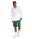Champion, Stadium Full-Zip, Wind, Water Resistant Jacket for Men, White Small Script