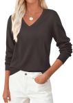 PRETTYGARDEN Women's Cozy V Neck Pullover Sweater