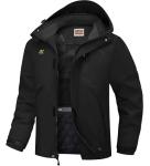 Men's Waterproof Ski Jacket with Hood
