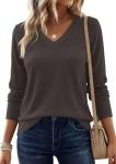 PRETTYGARDEN Women's Cozy V Neck Pullover Sweater