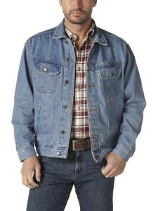 Wrangler Men's Vintage Indigo Denim Jacket - Large