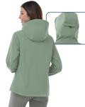 Women's Lightweight Waterproof Softshell Jacket with Hood