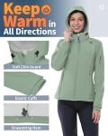 Women's Lightweight Waterproof Softshell Jacket with Hood