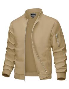 Lightweight Bomber Jacket with Pocket for Men