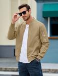 Men's Lightweight Khaki Spring Bomber Jacket