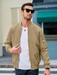 Men's Lightweight Khaki Spring Bomber Jacket