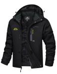 Men’s Waterproof Fleece Winter Jacket with Hood