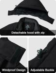 Men’s Waterproof Fleece Winter Jacket with Hood