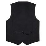 DiBanGu Mens Paisley Vest Tie Set with Lapel Pin Tie Clip 7PCS Silk V-Neck Suit Waistcoat and Necktie for Tuxedo Wedding, Emerald Green, X-Large