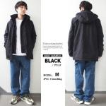 Calvin Klein Men's Windproof Hooded Coat - Black, Large