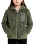 Reebok Girls Sherpa Full Zip Fleece Jacket