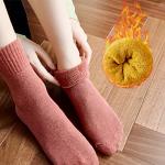 MOSOTECH 5 Pairs Womens Wool Socks, Thick Warm Cozy Crew Winter Socks Boot Socks Thermal Gifts Socks, Size 5-10