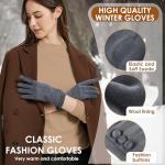 Dsane Womens Gloves Winter Touch Screen Texting Phone Windproof Gloves for Women Fleece Lined Thick Warm Gloves X-Large