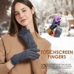 Dsane Womens Gloves Winter Touch Screen Texting Phone Windproof Gloves for Women Fleece Lined Thick Warm Gloves X-Large