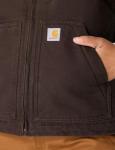 Carhartt Sherpa Lined Mock Neck Vest - Dark Brown