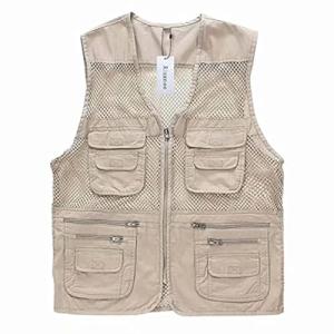 Unisex Mesh Breathable Fishing Vest with Pockets