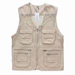 Unisex Mesh Breathable Fishing Vest with Pockets