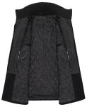 APTRO Men's Pea Coat Wool Jacket Windbreaker Single Breasted Winter Coat 1108 Black L