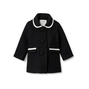 Sofia Grainge Toddler Girls' Black Wool Blend Coat