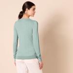 Women's Lightweight Long-Sleeve V-Neck Sweater, Sage Green