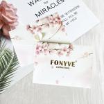 FONYVE Silk Feeling Scarf Medium Square Satin Head Scarf for Women 27.5 × 27.5 inches