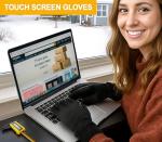 LOUXPERT Waterproof Winter Gloves for Men Women Cold Weather Running Hiking: Water Proof Touch Screen Snow Gloves Black, Thermal Warm Touchscreen Gloves Phone Texting Biking Bike Driving