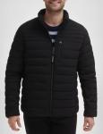 Calvin Klein Men's Classic Packable Down Jacket, Black Stretch, Large