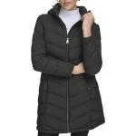 Calvin Klein Women's Light-weight Hooded Puffer Jacket, Ebony, X-Small