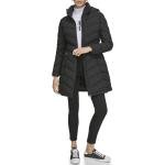 Calvin Klein Women's Light-weight Hooded Puffer Jacket, Ebony, X-Small