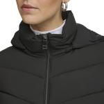Calvin Klein Women's Light-weight Hooded Puffer Jacket, Ebony, X-Small