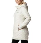 Columbia Women's Heavenly Long Hooded Jacket, Chalk, Medium