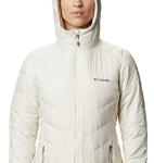 Columbia Women's Heavenly Long Hooded Jacket, Chalk, Medium