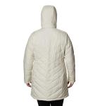 Columbia Women's Heavenly Long Hooded Jacket, Chalk, Medium