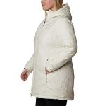 Columbia Women's Heavenly Long Hooded Jacket, Chalk, Medium