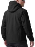 Men's Waterproof Tactical Rain Jacket - Black