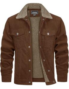Men's Corduroy Sherpa Winter Jacket