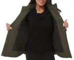 KVE Women's Army Green Puffer Jacket with Hood