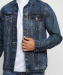Men's Lightweight Vintage Distressed Denim Jacket