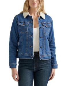 Wrangler Women's Denim Sherpa Lined Jacket